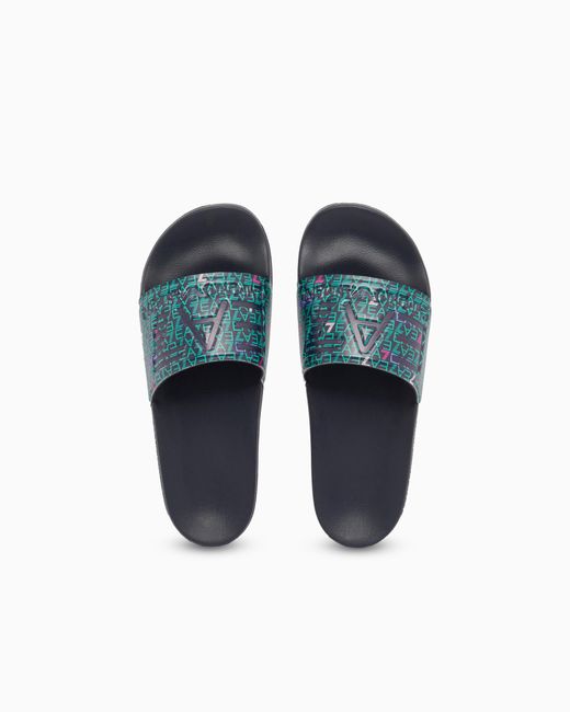 Slides di EA7 in Blue
