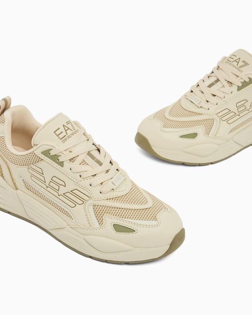 EA7 White Ace Runner Special Sneakers