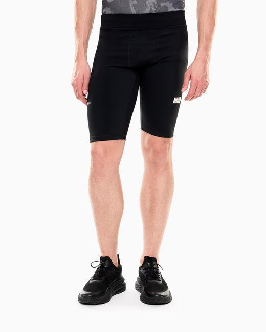 EA7 Blue Dynamic Athlete Cycling Shorts for men