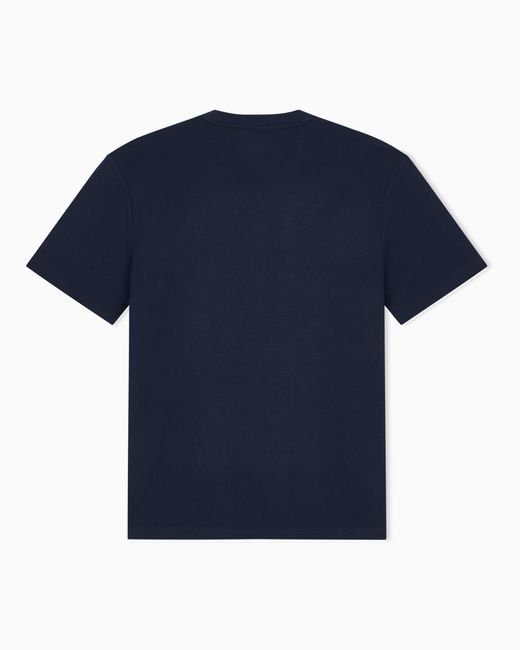 EA7 Blue T-Shirt Visibility Regular Fit for men