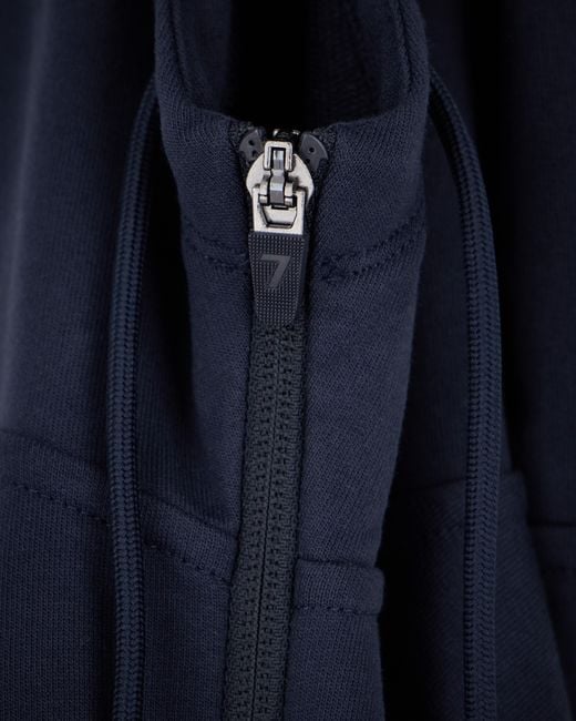 EA7 Blue Armani Olimpia Milano Jersey Hooded Sweatshirt for men
