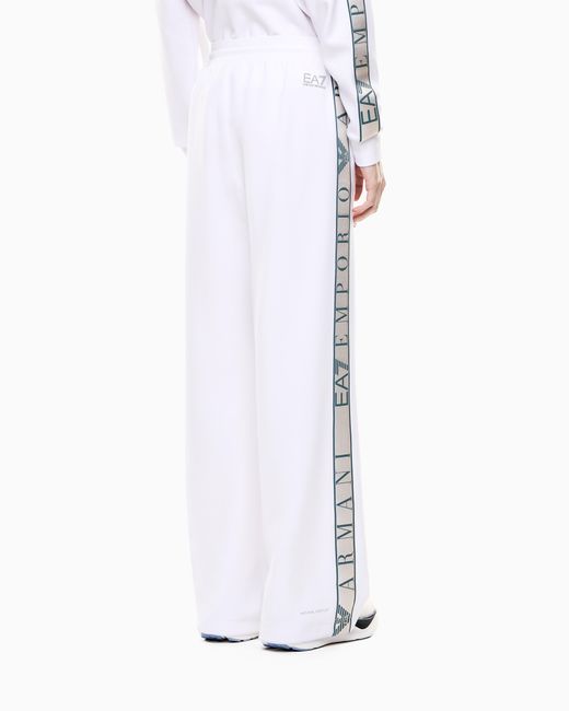 EA7 White Dynamic Athlete Trousers
