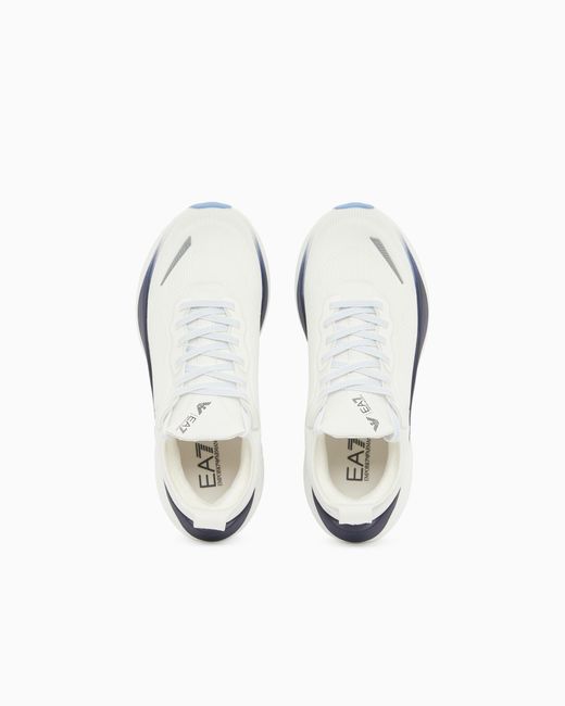 EA7 White Nitro Wave Sneaker