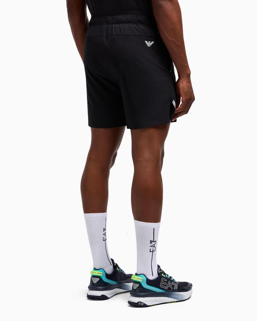 EA7 Black Ventus Shorts for men