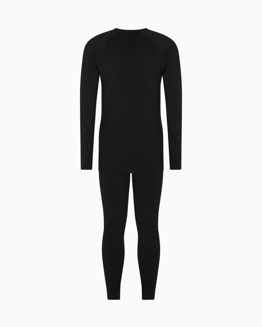EA7 Black Technical Ski Intimates Set