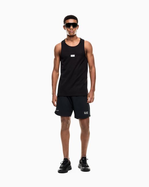 EA7 Blue Shorts Vigor 7 Regular Fit 2-In-1 for men