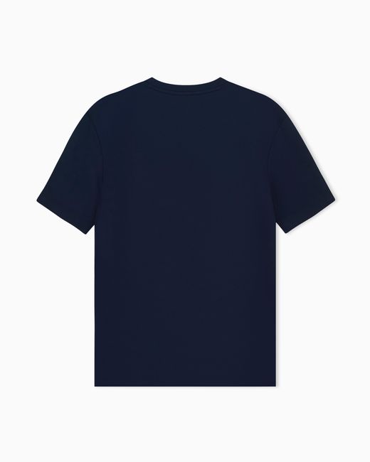 EA7 Blue Oversized Fit T-Shirt Premium Label for men