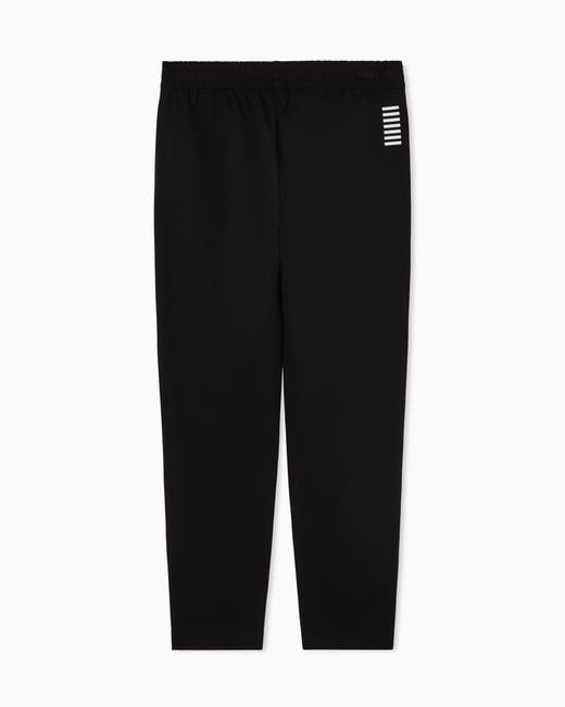 EA7 Black Stretch Trousers for men