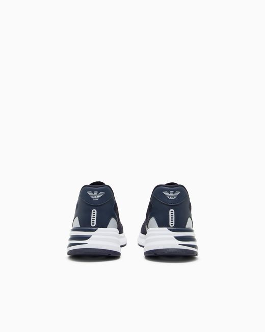 EA7 Blue Crusher Distance Knit 2.0 Sneakers