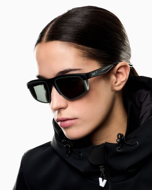EA7 Sonnenbrille Vyron in Black für Herren
