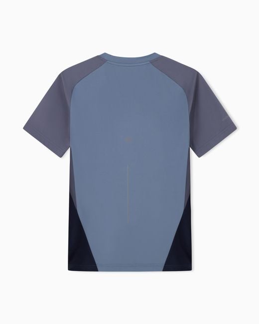 EA7 Blue Slim-Fit T-Shirt Ventus 7 for men