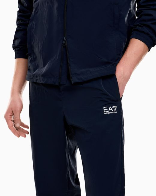 EA7 Blue Core Identity Nylon Tracksuit for men