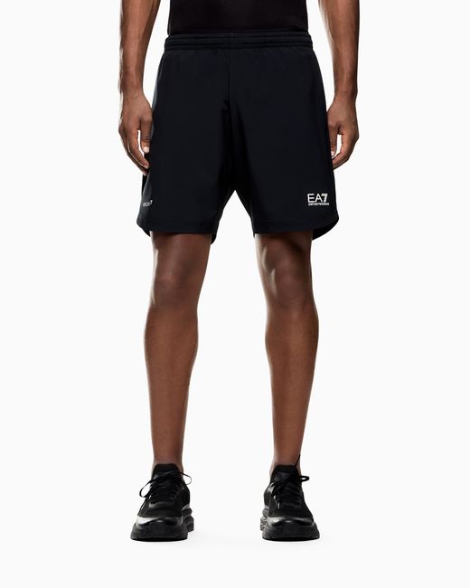 EA7 Blue Shorts Vigor 7 Regular Fit 2-In-1 for men
