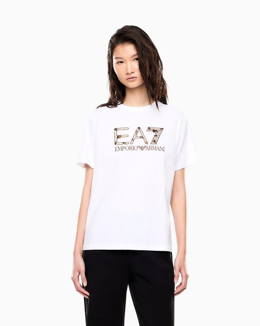 EA7 White Logo Series Jersey T-Shirt