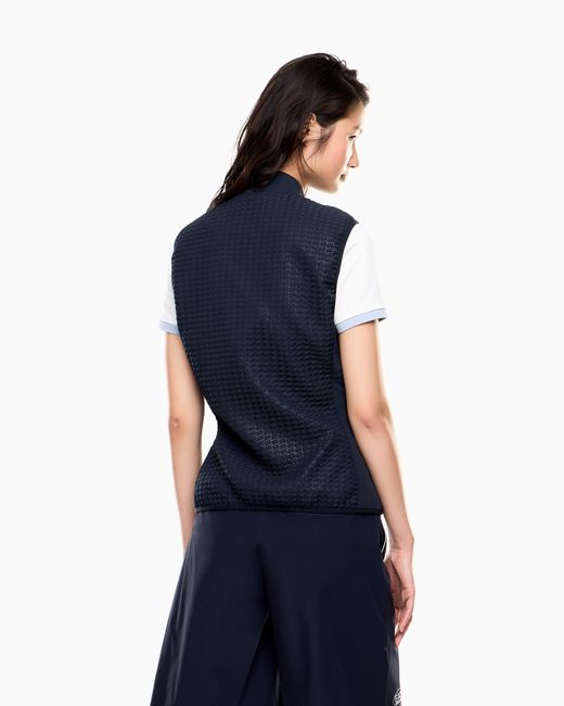 Gilet Leggermente Imbottito Golf Pro di EA7 in Blue