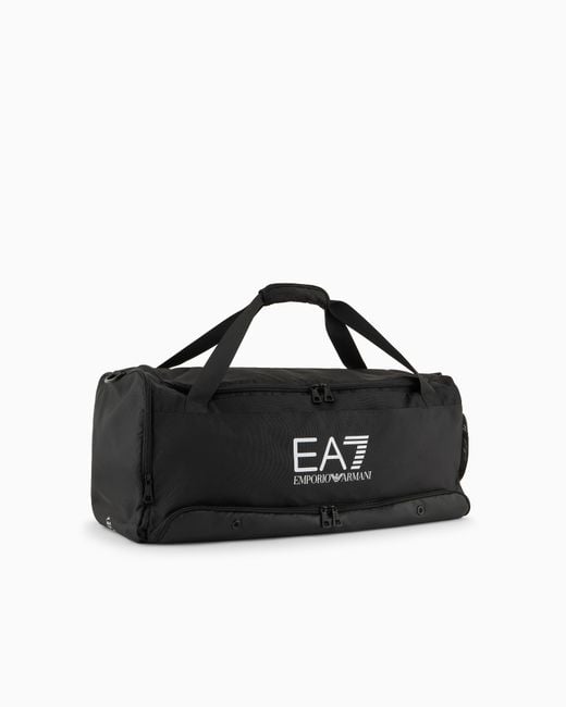 Borsone Con Maxi Logo di EA7 in Black
