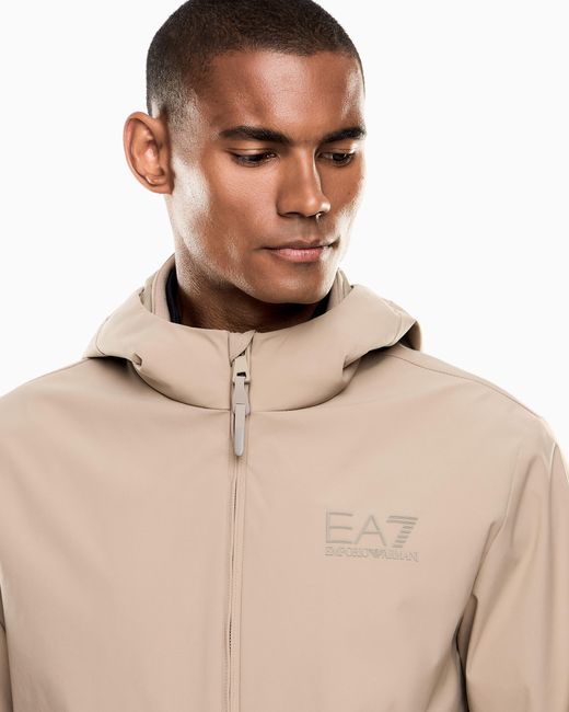EA7 Natural Lux Identity Technical-Fabric Jacket for men