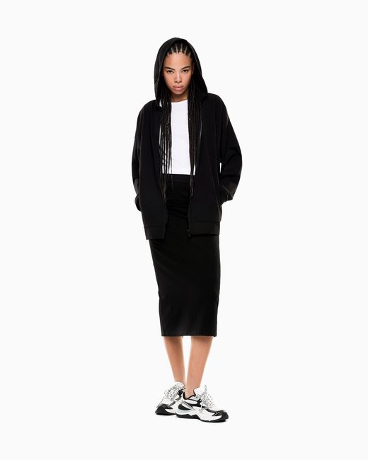EA7 Black Logo Series Long Skirt