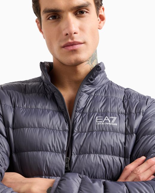 EA7 Core Identity Packbare Daunenjacke in Blue für Herren
