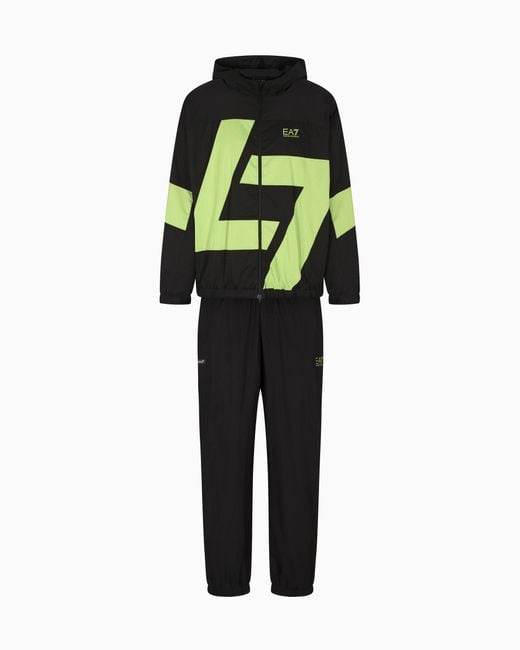 EA7 Black Dynamic Athlete Tracksuit for men
