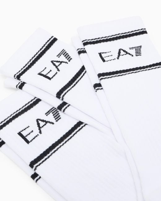 EA7 White Dynamic Athlete Socks