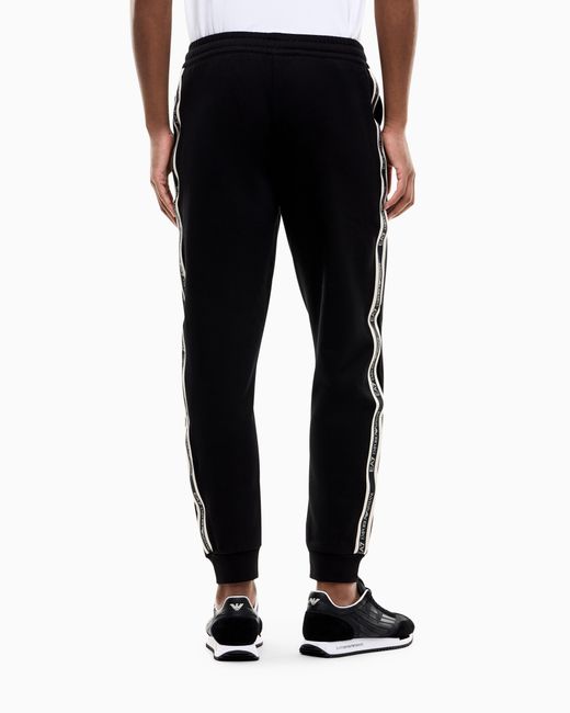 EA7 Blue Slim Fit Pants Logo Series for men