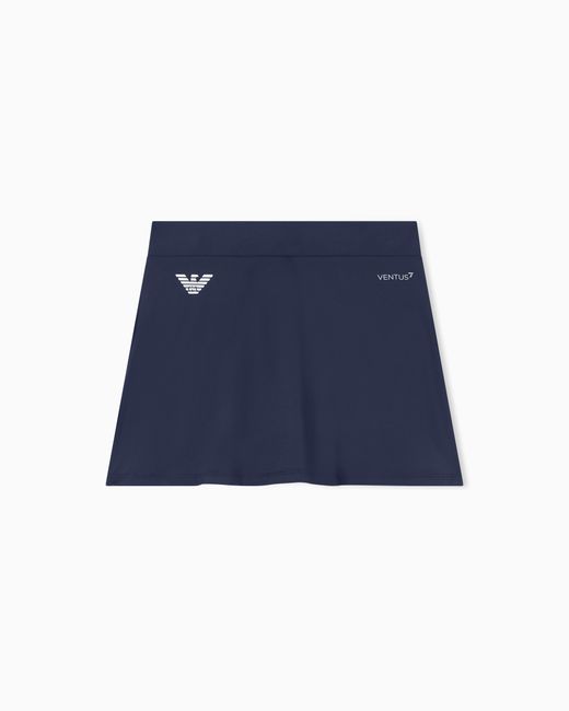 EA7 Blue Ventus7 Mini Skirt With Built-In Shorts Tennis Pro