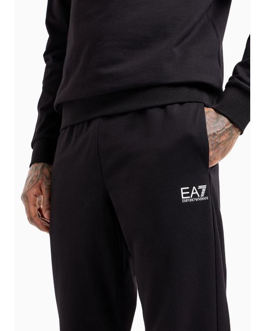 EA7 Visibility Trainingsanzug Aus Baumwolle in Black für Herren