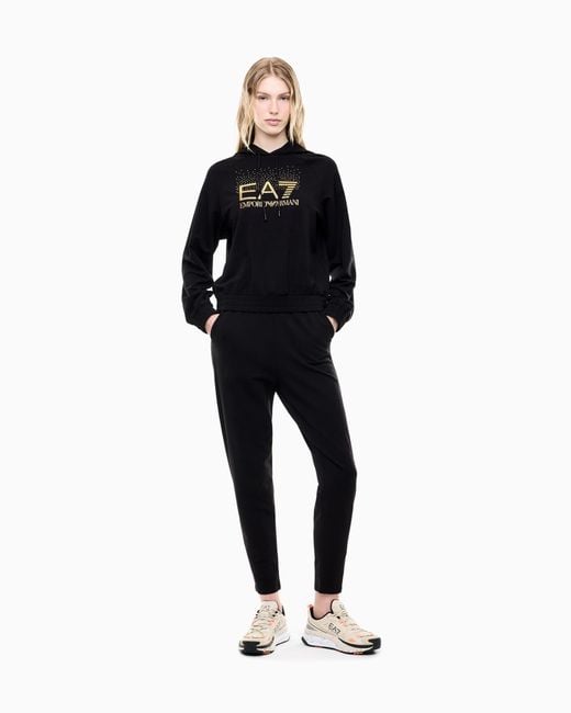 EA7 Blue Tracksuit Regular Fit Hooded