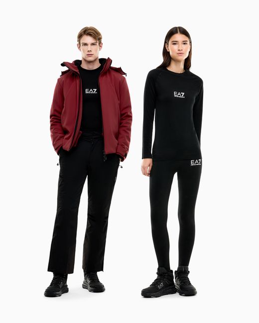EA7 Black Technical Ski Intimates Set