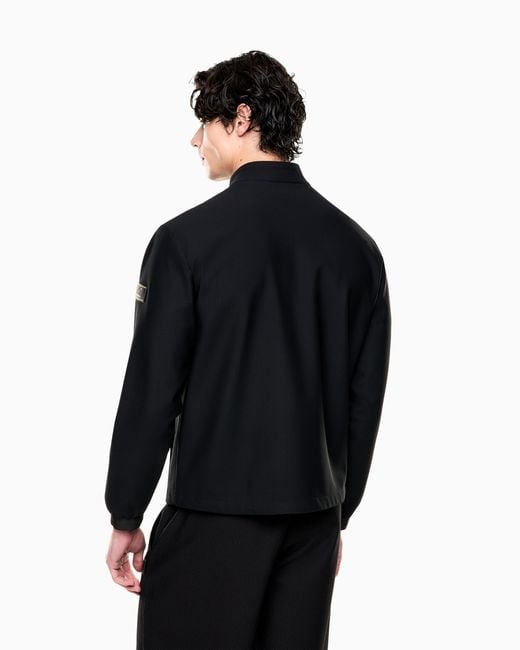 EA7 Blue Premium Label Stretch-Nylon Jacket for men