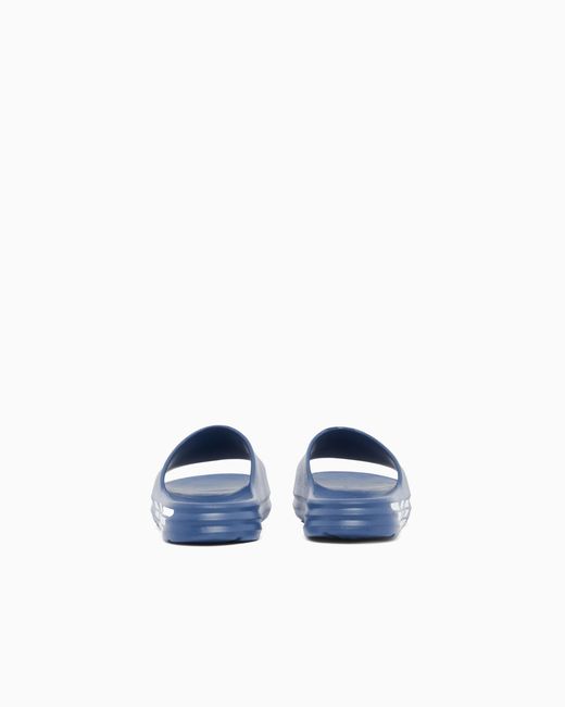 EA7 Blue Crusher Distance Slides With Oversized Logo
