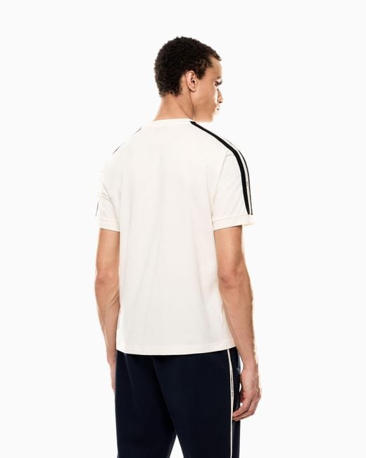 EA7 Natural Logo Series Cotton-Jersey T-Shirt for men