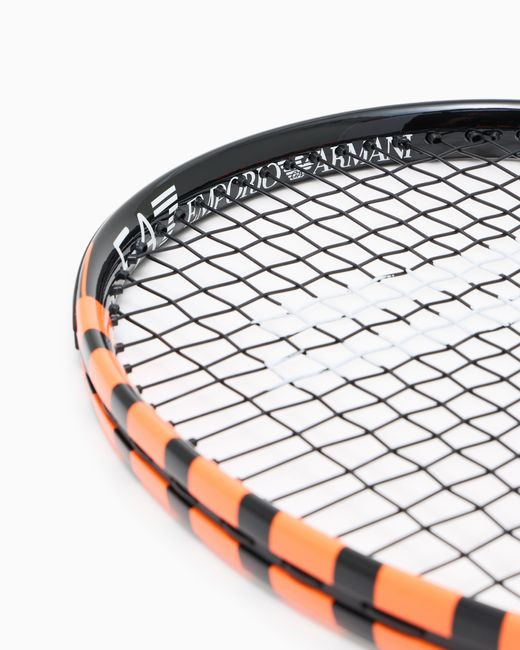 EA7 Black Tennis Racket for men