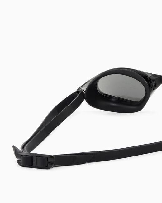 EA7 White Schwimmbrille Mit -Logo