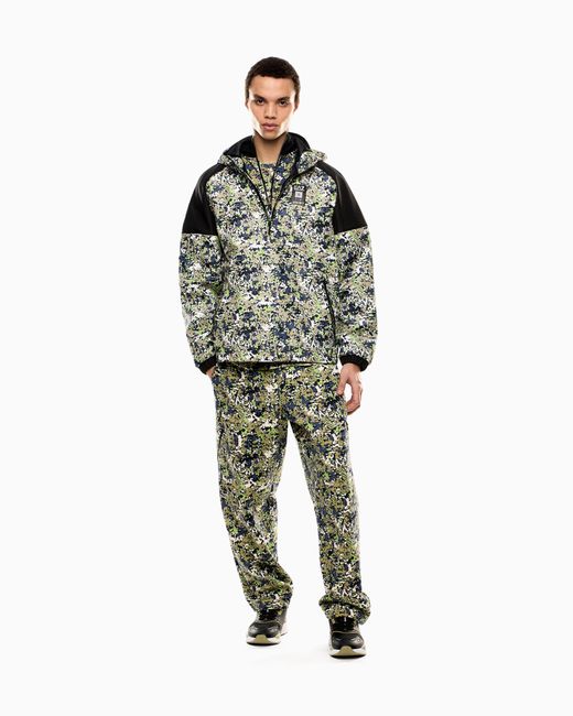 Giacca Con Cappuccio Visibility di EA7 in Green da Uomo