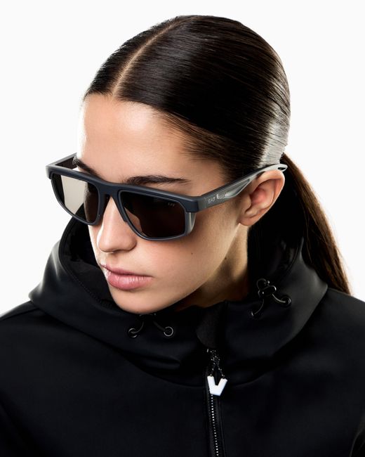 EA7 Sonnenbrille Vyron in White für Herren