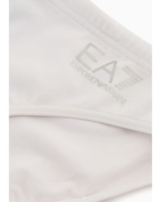 EA7 Asv Badeslip Mit Niedrigem Bund Und Logo in White für Herren