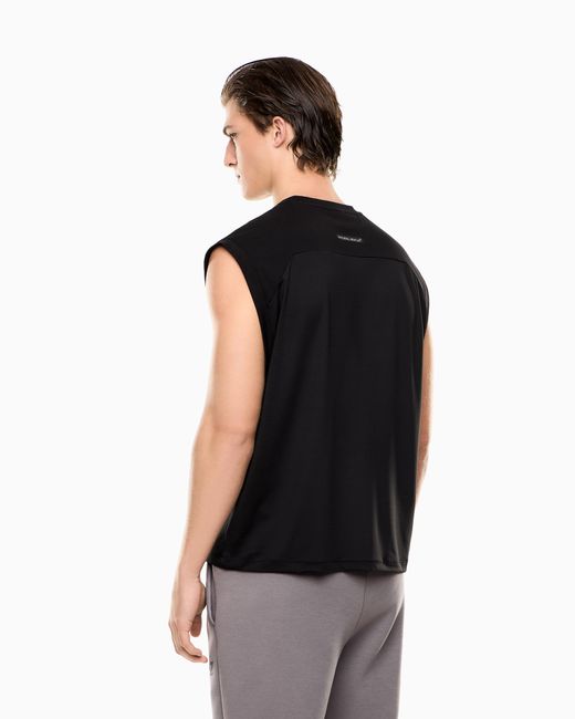 EA7 Black Dynamic Athlete Tank Top for men