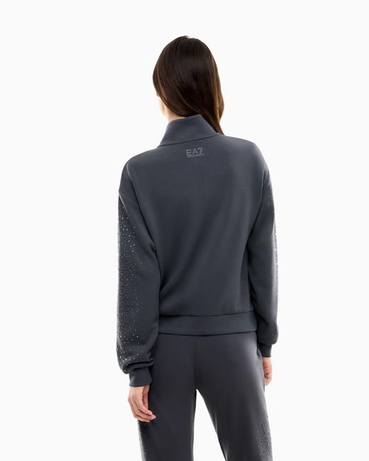 EA7 Blue Sweatshirt Precious Regular Fit