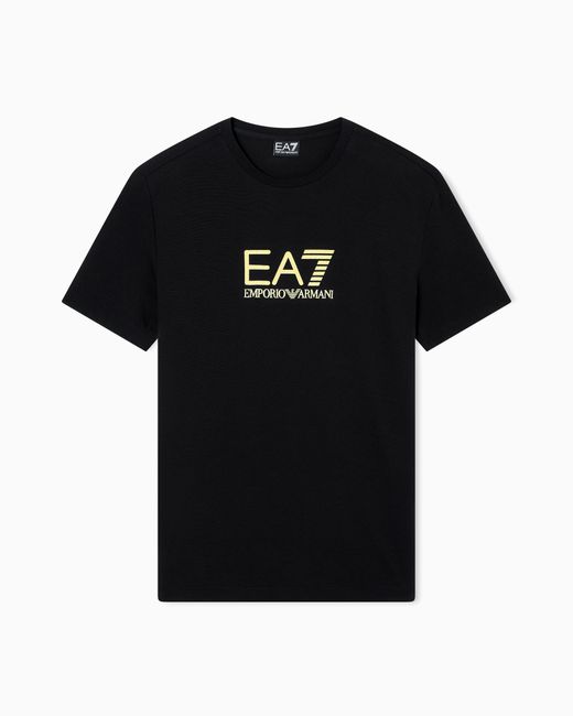 EA7 Black Label Viscose-Blend Crew-Neck T-Shirt for men
