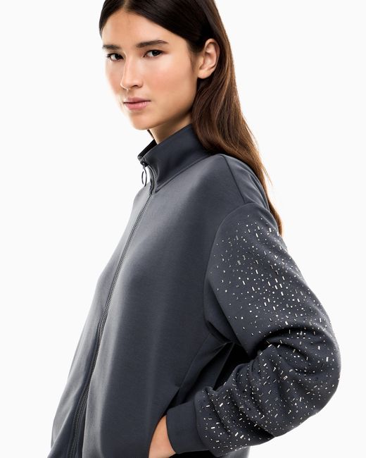 EA7 Blue Sweatshirt Precious Regular Fit