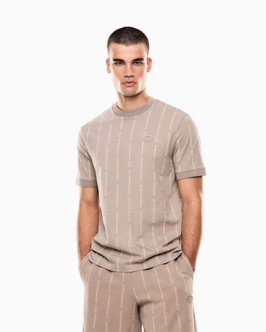 T-Shirt Girocollo Graphic Series di EA7 in White da Uomo