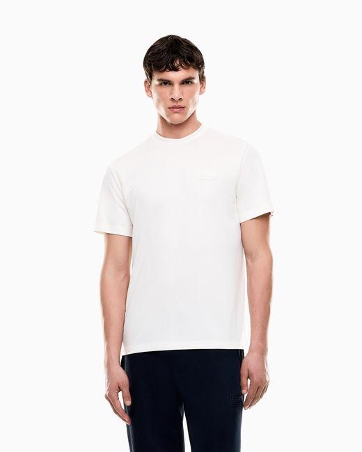 EA7 Natural Lux Identity Modal-Blend Jersey T-Shirt for men