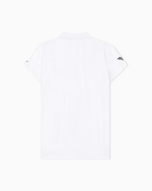 EA7 White Ventus7 Polo
