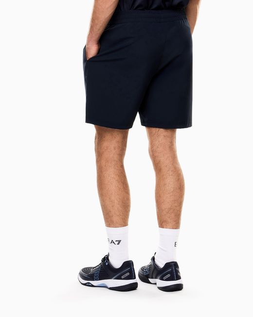 EA7 Blue Tennis Pro Shorts for men