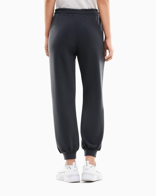 EA7 Blue Oversized Pants Core Lady Relax