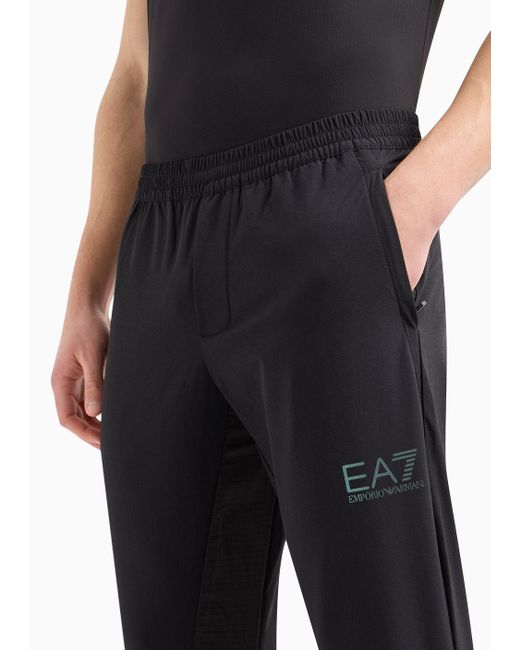 EA7 Blue Dynamic Athlete Joggers In Ventus7 Technical Fabric for men