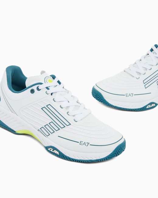 EA7 Blue Tennis Sneaker