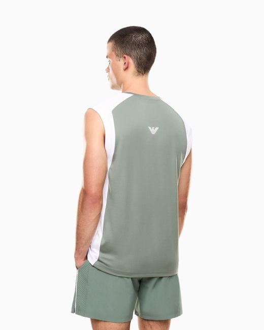 EA7 Green Tennis Pro Tank Top for men